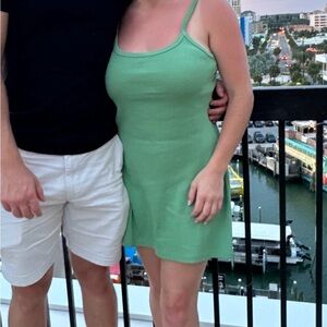 Zara Sage Green Ribbed Top